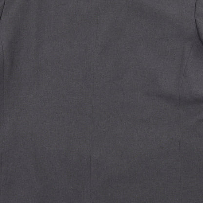 Brand and care label for F&F men’s grey jacket suit jacket, size XL