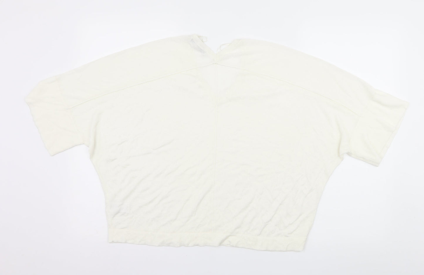 Preworn Womens Ivory  Knit Pullover Jumper Size S