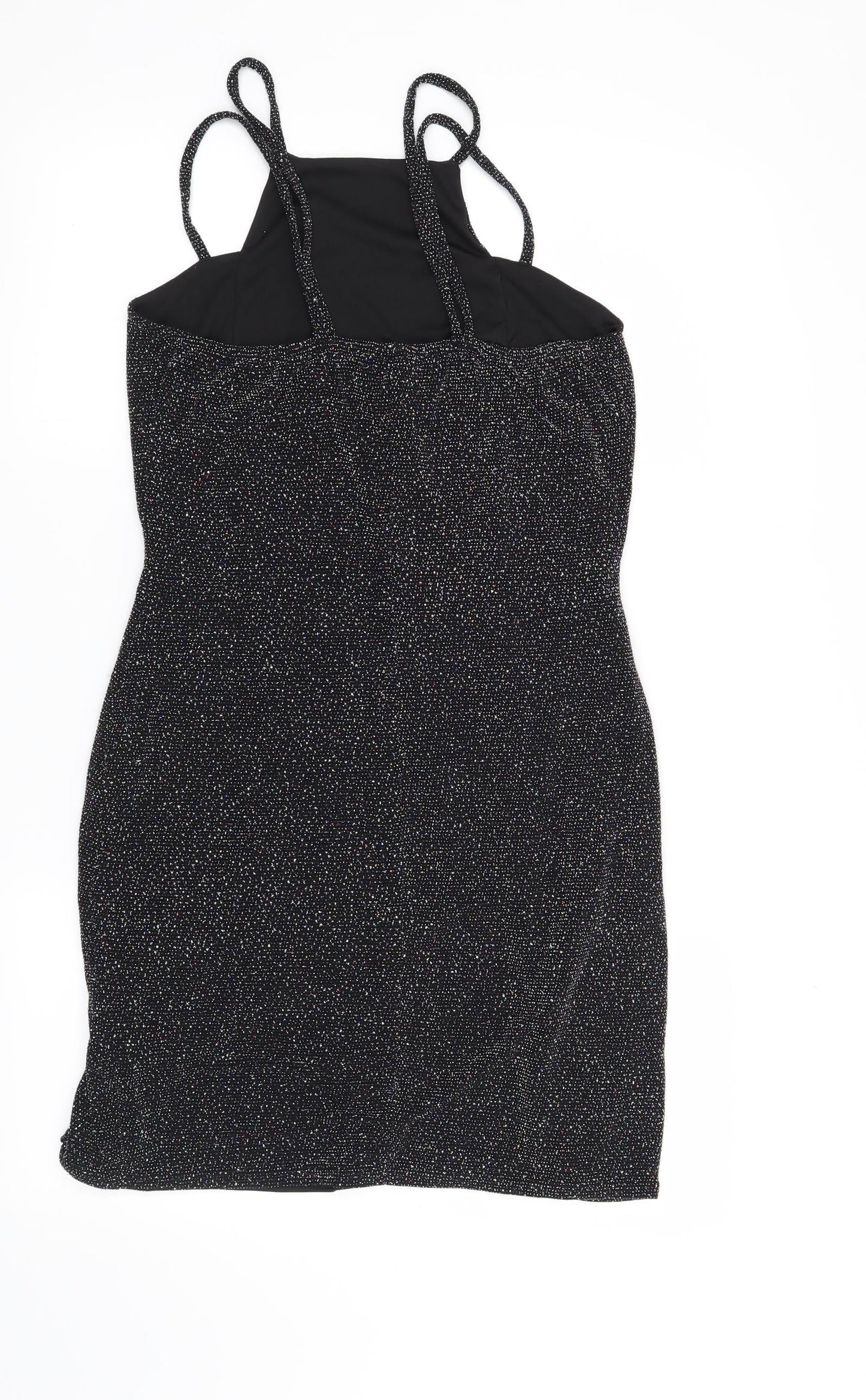 Preworn Womens Black   Bodycon  Size 14