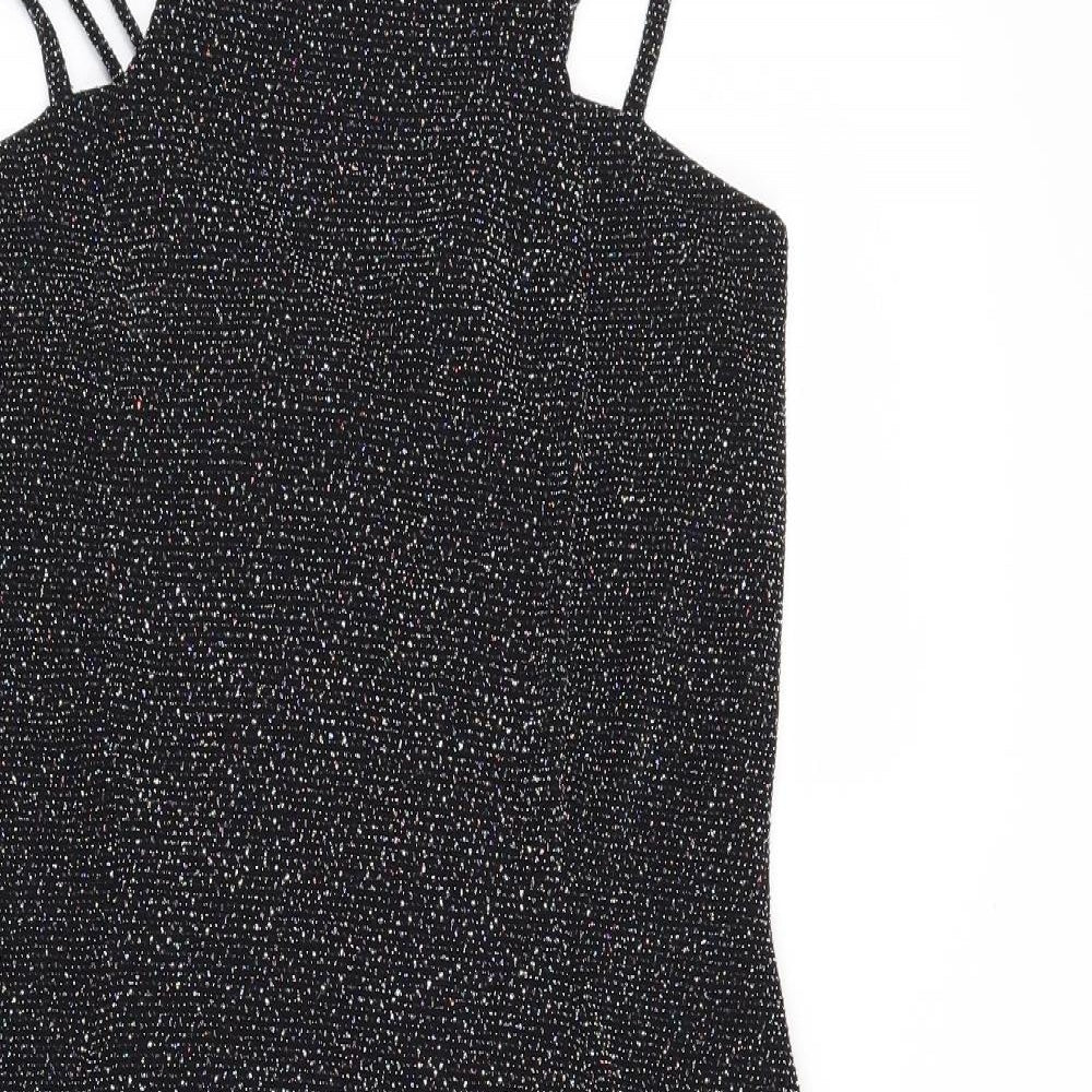 Preworn Womens Black   Bodycon  Size 14