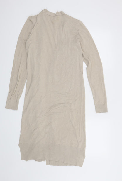 Back view of Tu women’s beige cardigan jumper, size M