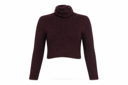 Front view of Topshop women’s purple jumper, size UK 10