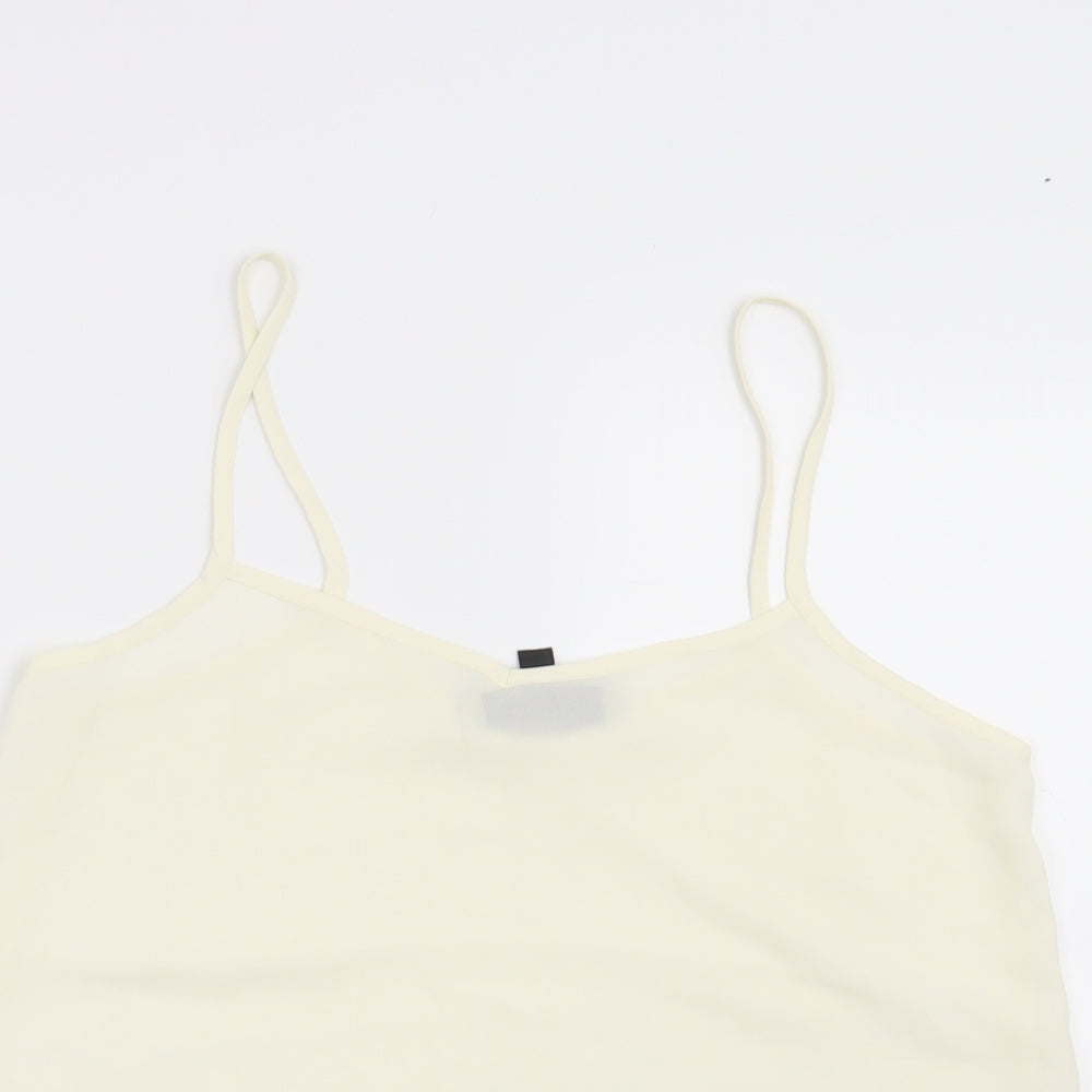 Topshop Womens Beige   Basic Blouse Size 8