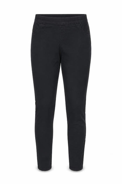 Front view of H&M women’s black jegging jeans, size UK 10, 30-inch leg