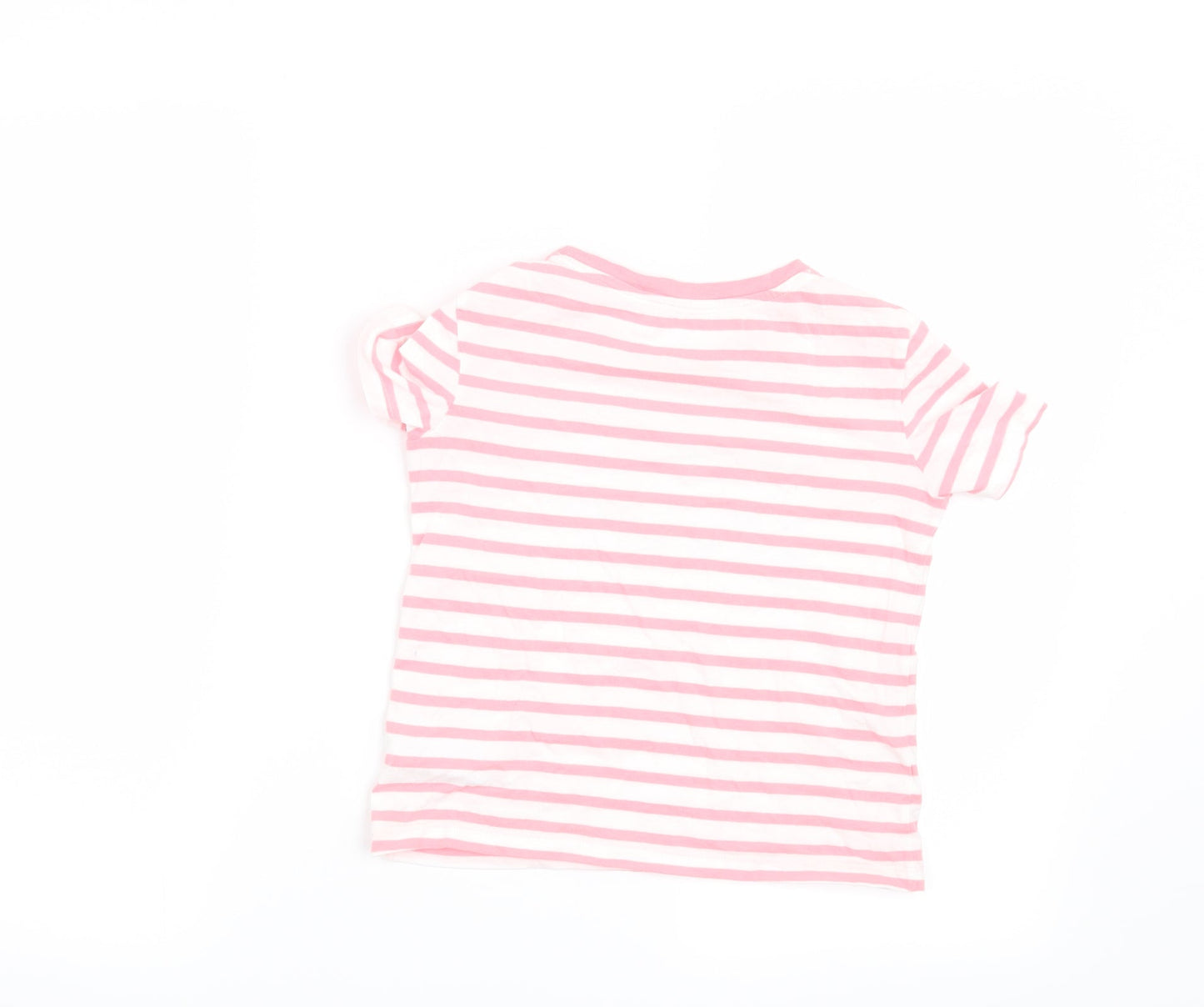 Gap Girls Pink Striped  Basic T-Shirt Size S