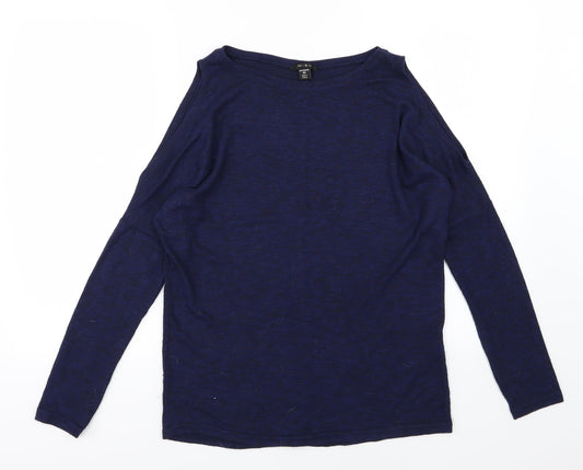 Amisu Womens Blue  Knit Pullover Jumper Size XS  - Cold shoulder