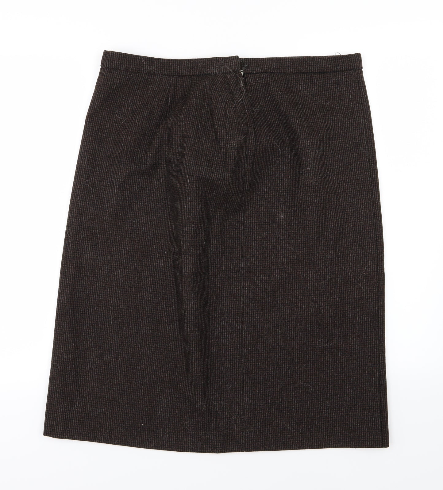Preworn Womens Brown   A-Line Skirt Size 34 in