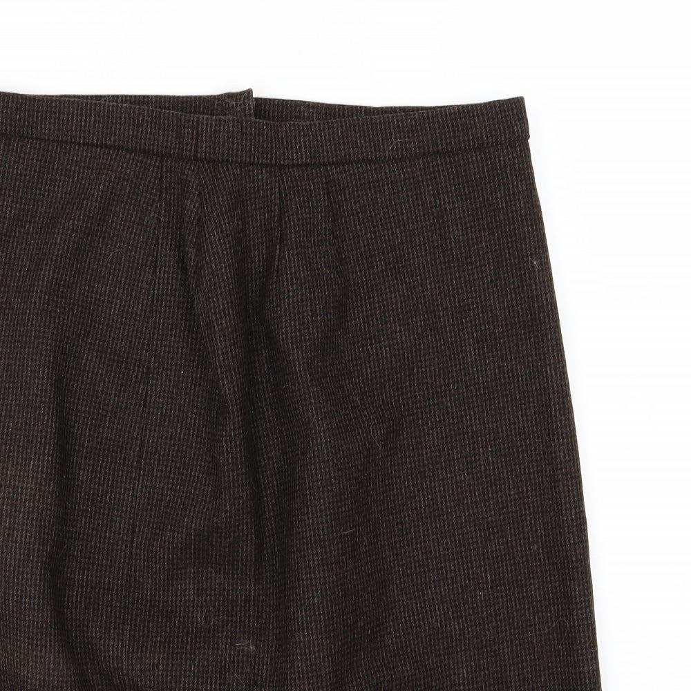 Preworn Womens Brown   A-Line Skirt Size 34 in