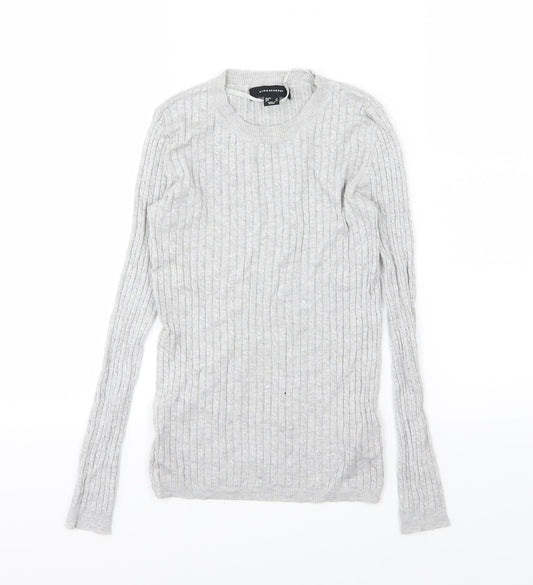 Primark Womens Grey  Knit Pullover Jumper Size 6