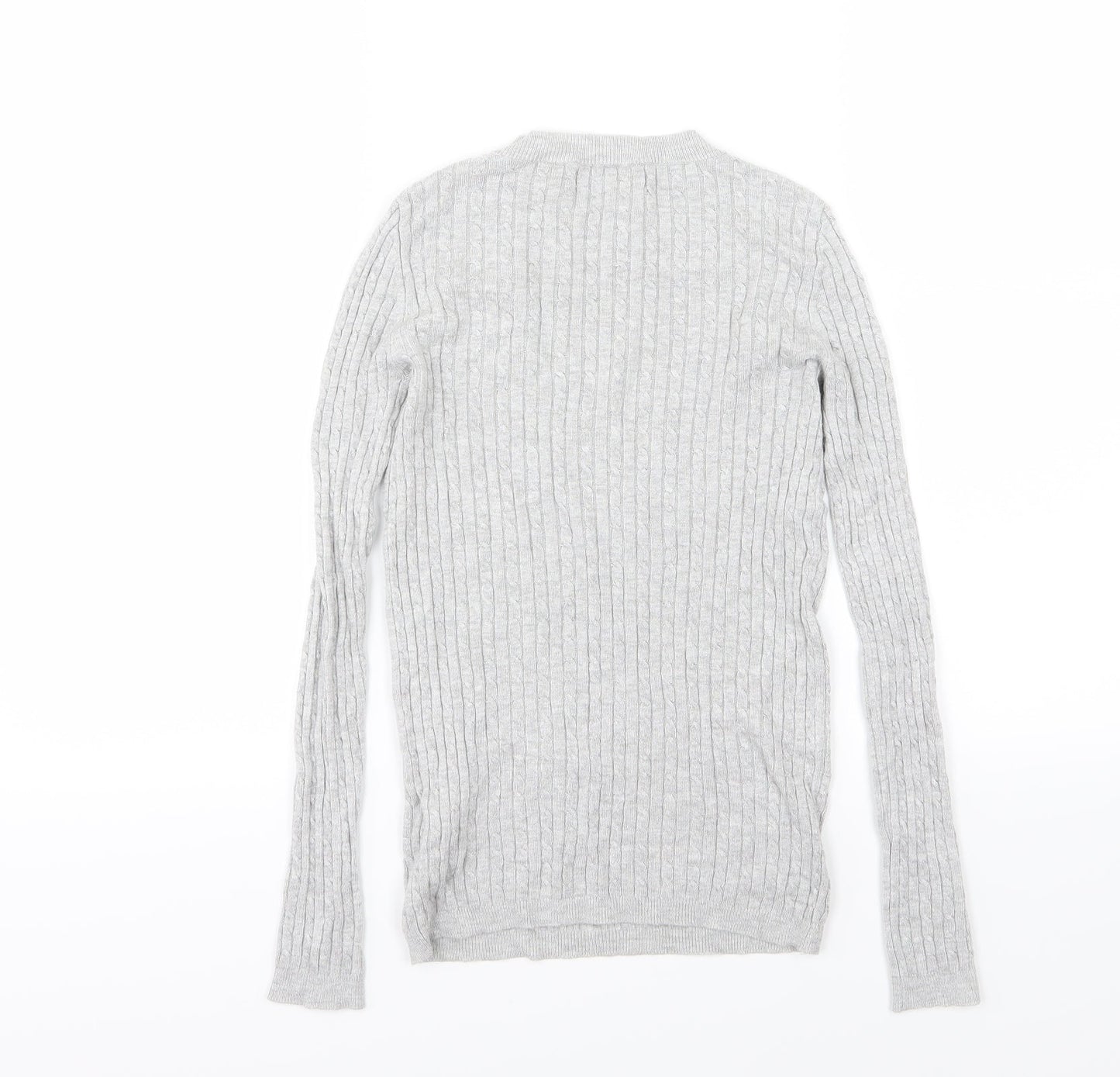 Primark Womens Grey  Knit Pullover Jumper Size 6