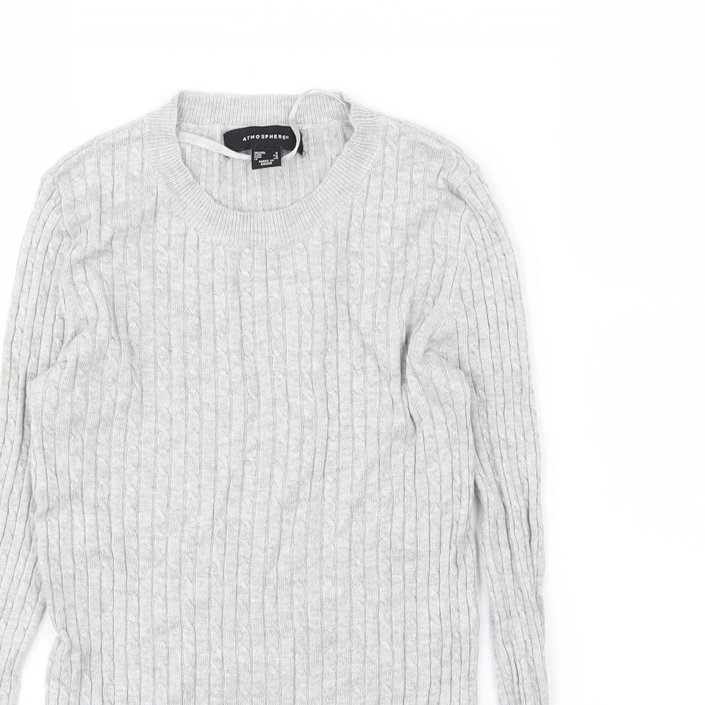 Primark Womens Grey  Knit Pullover Jumper Size 6