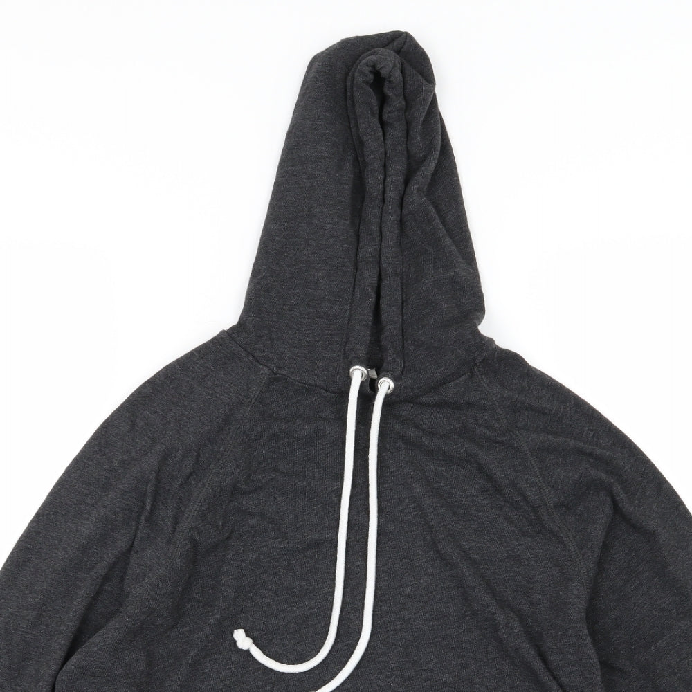 Divided by H&M Womens Grey  Jersey Pullover Hoodie Size S  - Cropped
