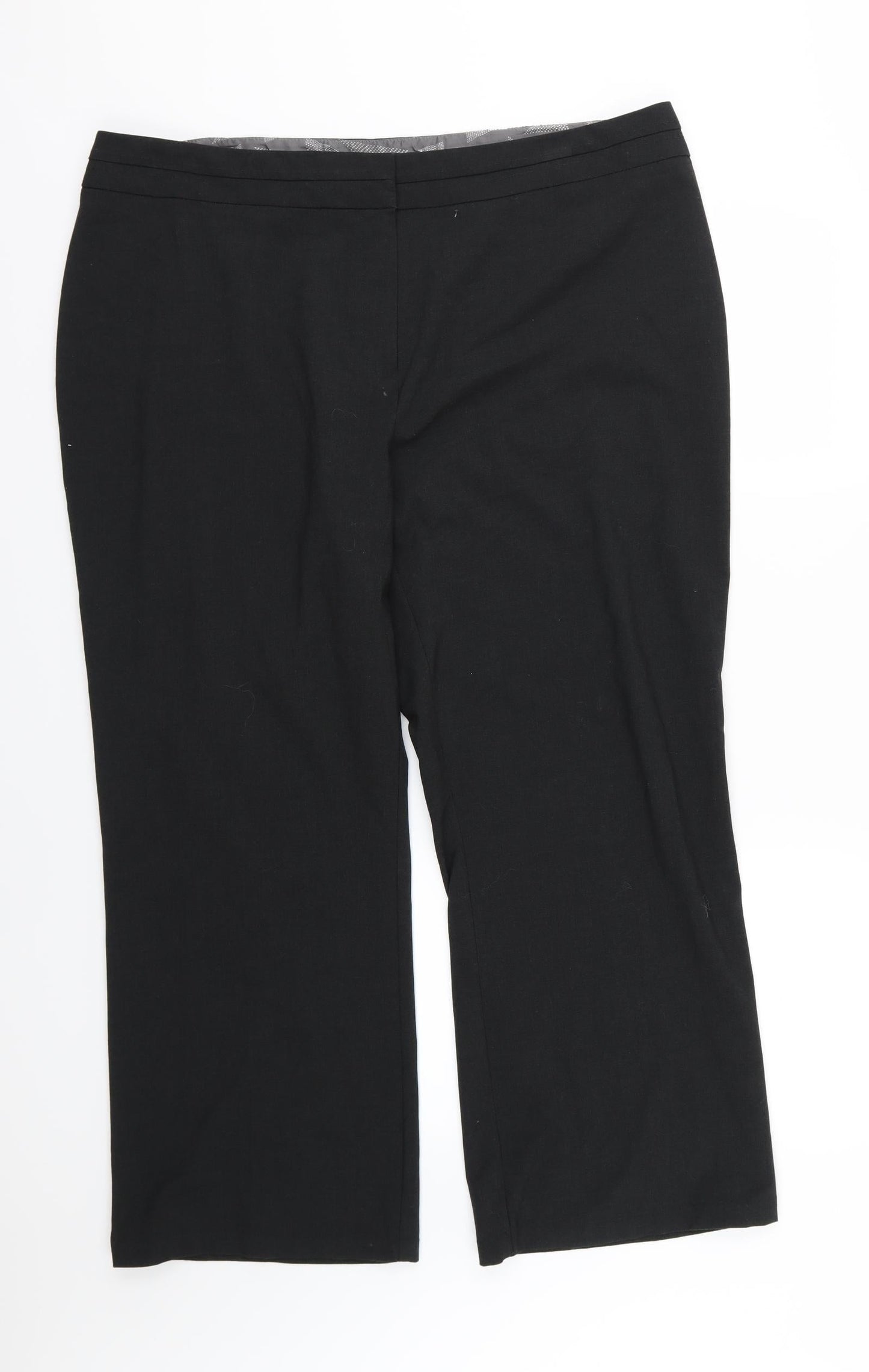 Marks and Spencer Womens Grey  Rayon Trousers  Size 40 in L27 in