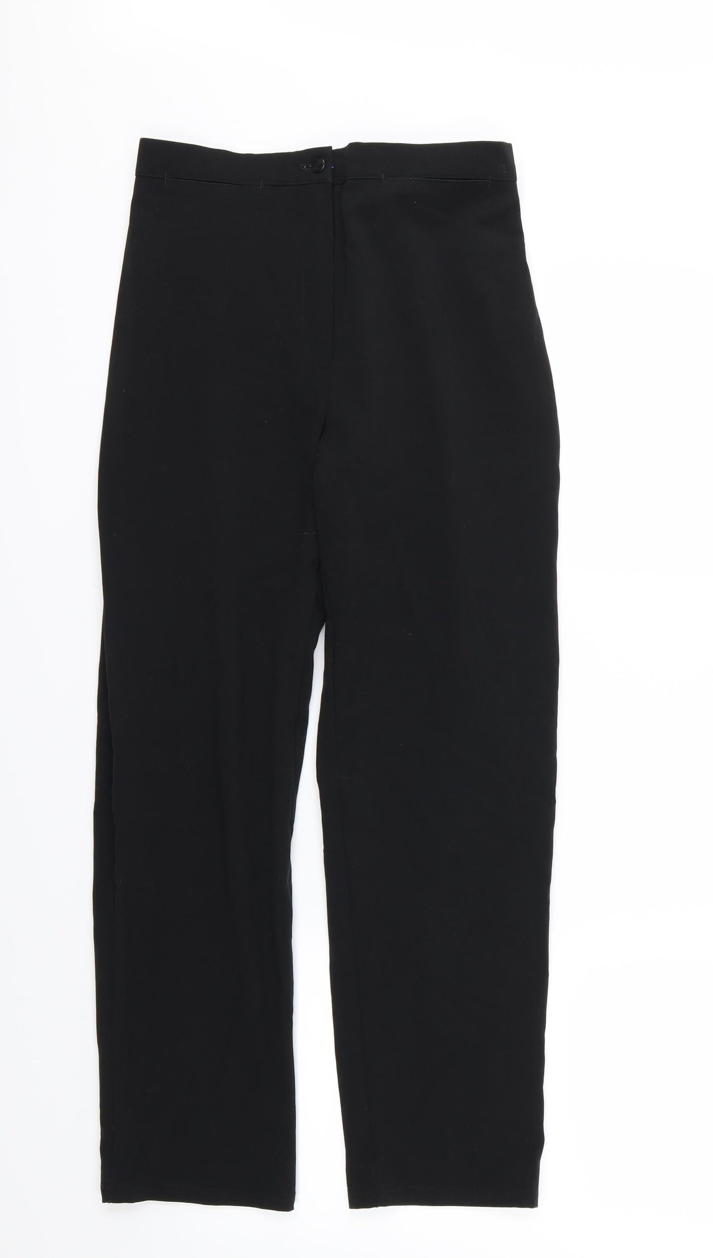 Preworn Womens Black  Rayon Trousers  Size M L27 in