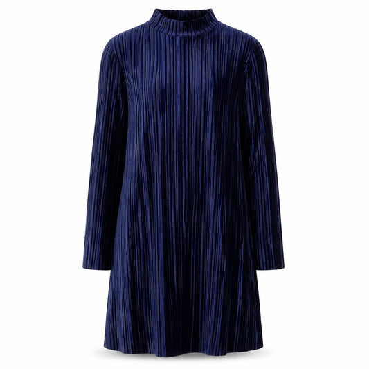 Brave Soul Womens Blue  Velour A-Line  Size S