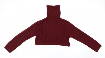 Additional front view of Missguided women’s purple jumper, size S