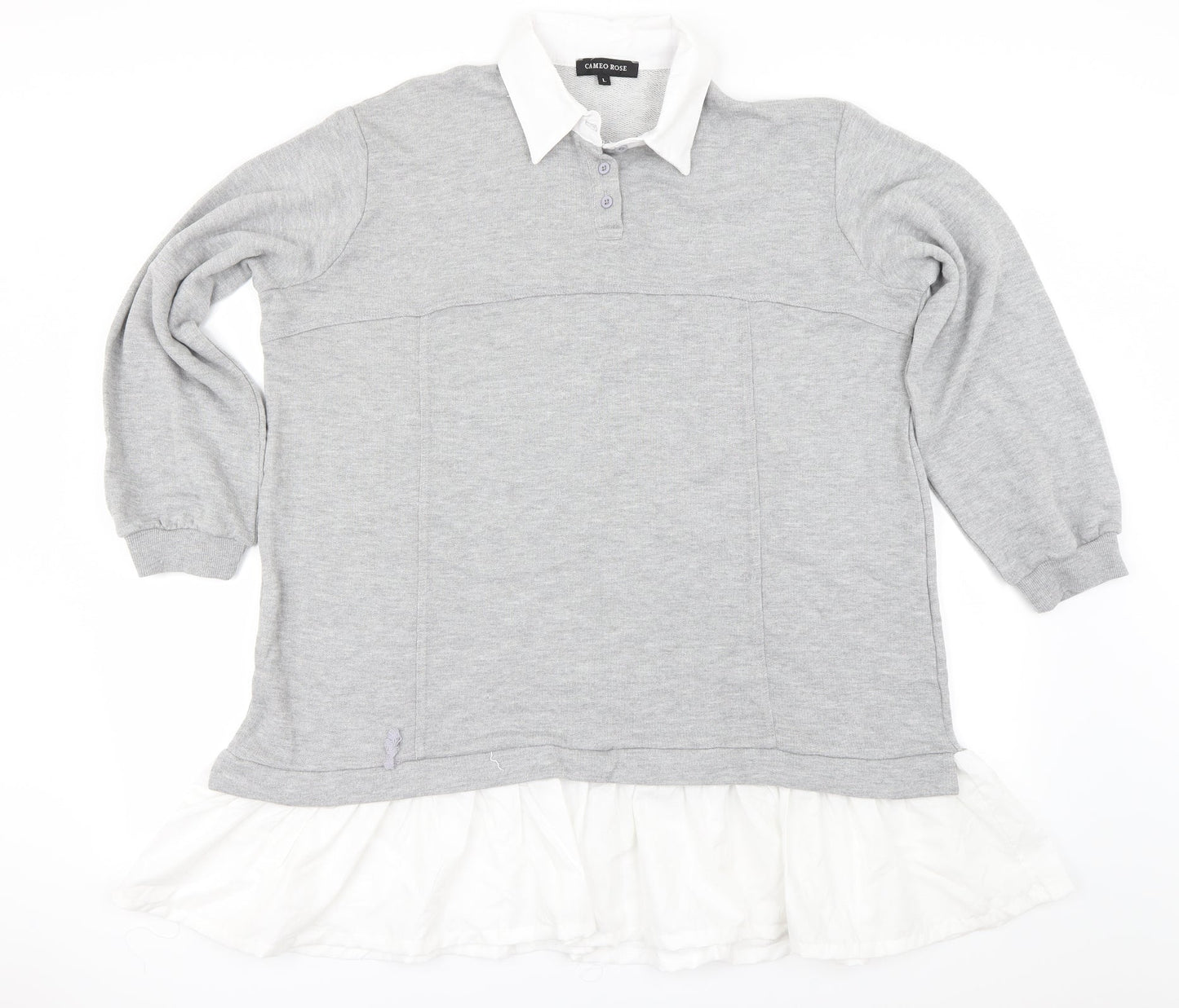 CAMEO ROSE  Womens Grey   Pullover Jumper Size L