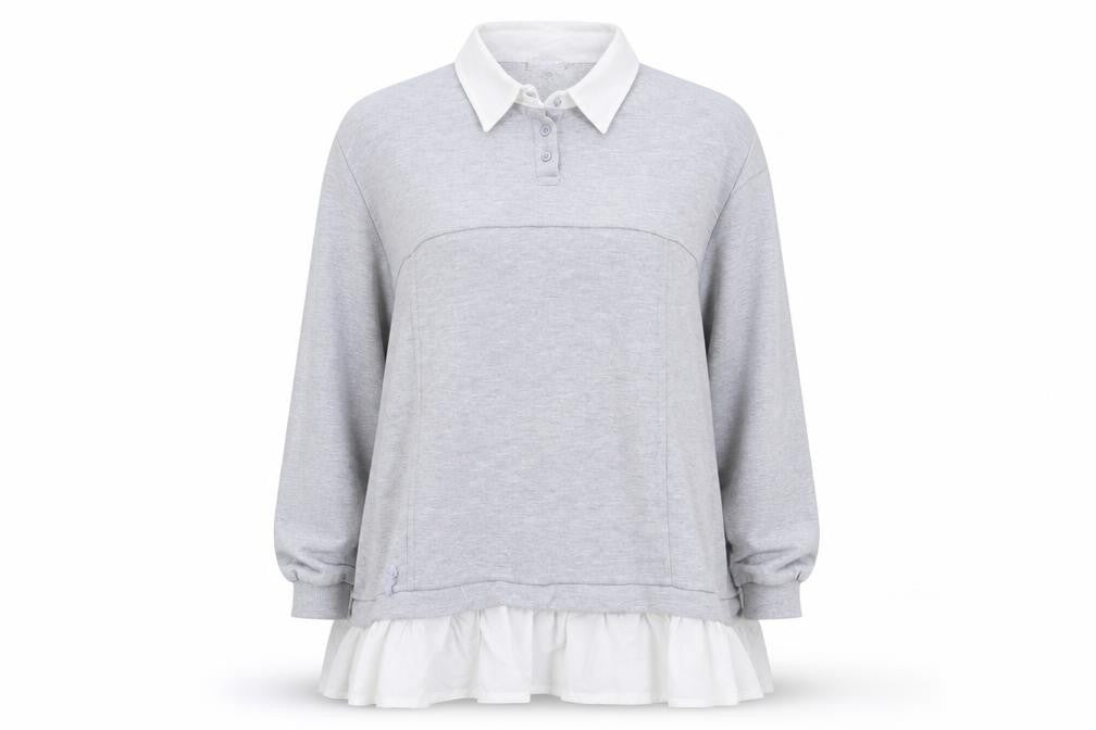 Cameo Rose Womens Grey Pullover Jumper Size L