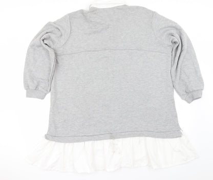 Back view of Cameo Rose women’s grey jumper, size L