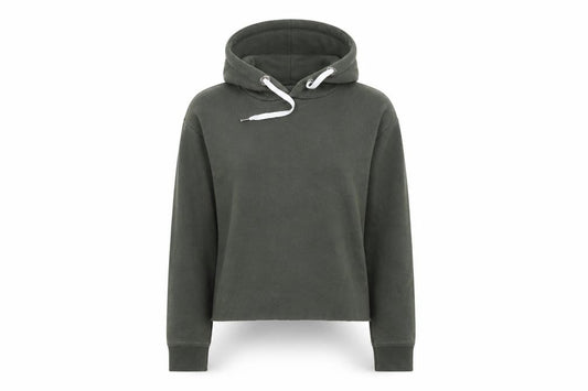 Front view of Primark women’s green jumper, size UK 6