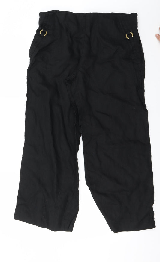 Marks and Spencer Womens Black   Trousers  Size 34 in L26 in