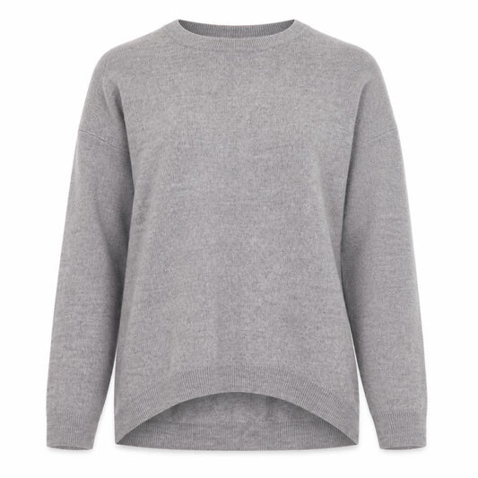 Front view of Atmosphere women’s grey jumper, size UK 4