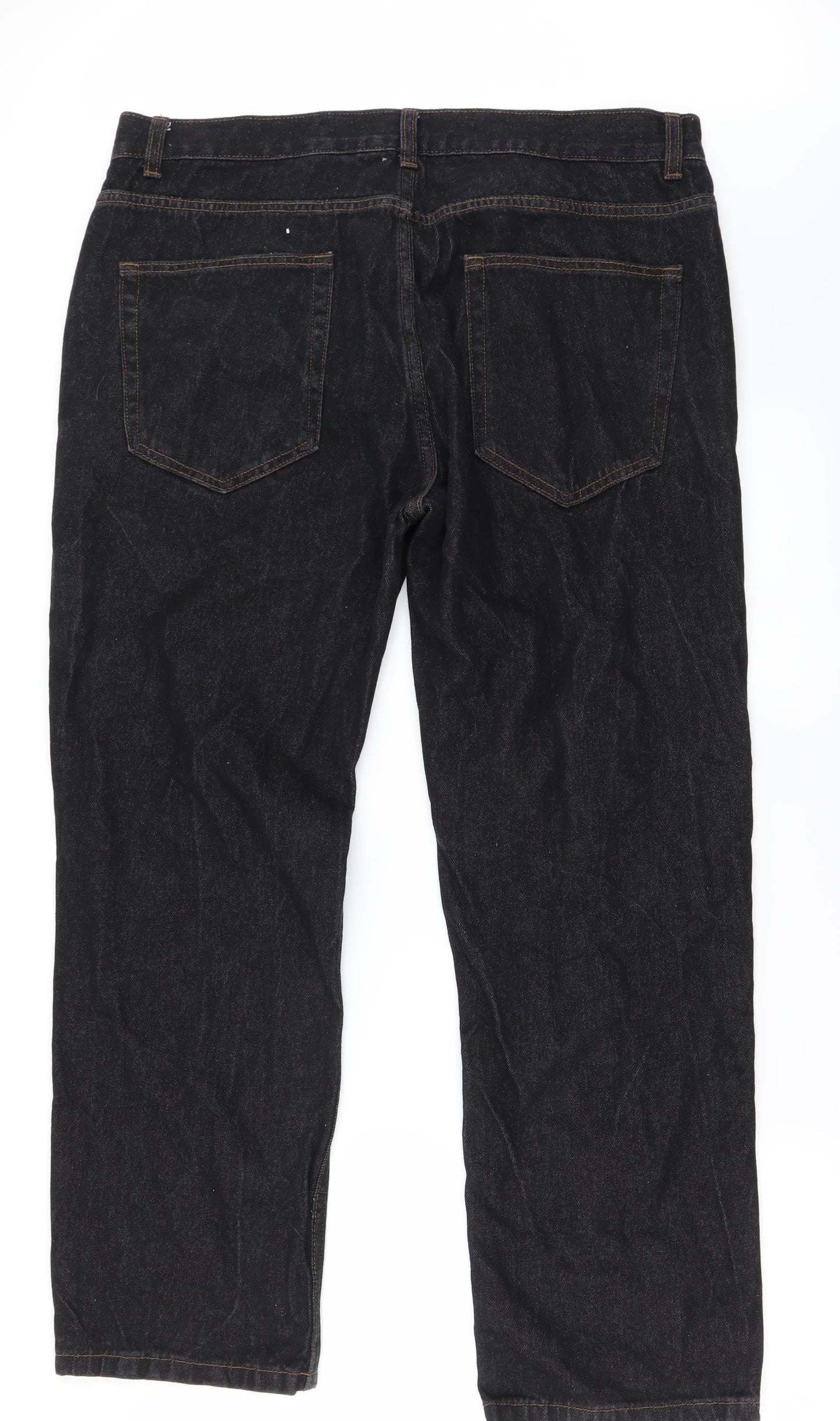 Preworn Womens Black   Straight Jeans Size 36 in L27 in