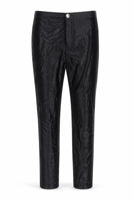 Front view of New Look women’s black trousers, size UK 12, 28-inch leg