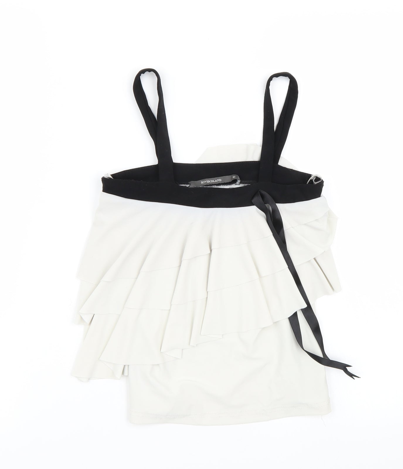 Riverisland Womens White   Basic T-Shirt Size 10
