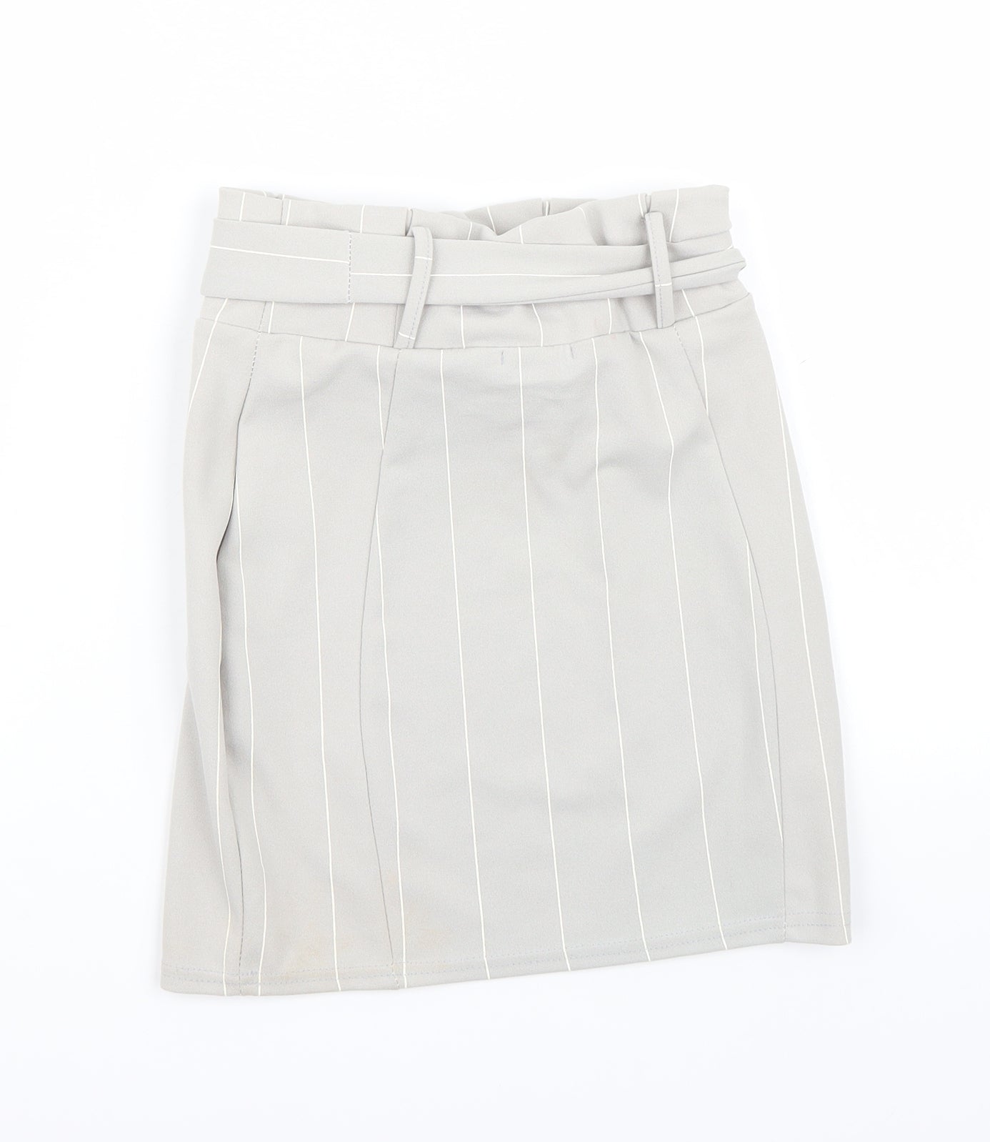 pretty little thing Womens Grey   A-Line Skirt Size 8