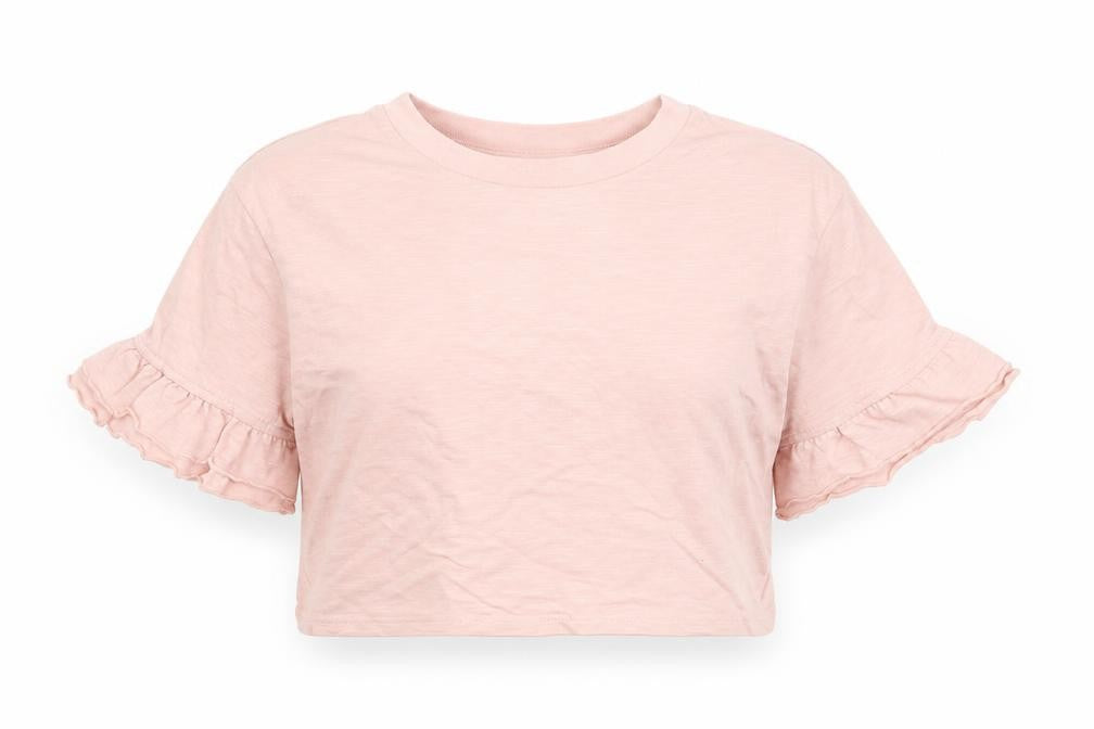 TU Girls Pink   Cropped T-Shirt Size 7-8 Years