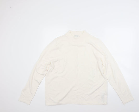 Marks and Spencer Womens White   Pullover Jumper Size 18
