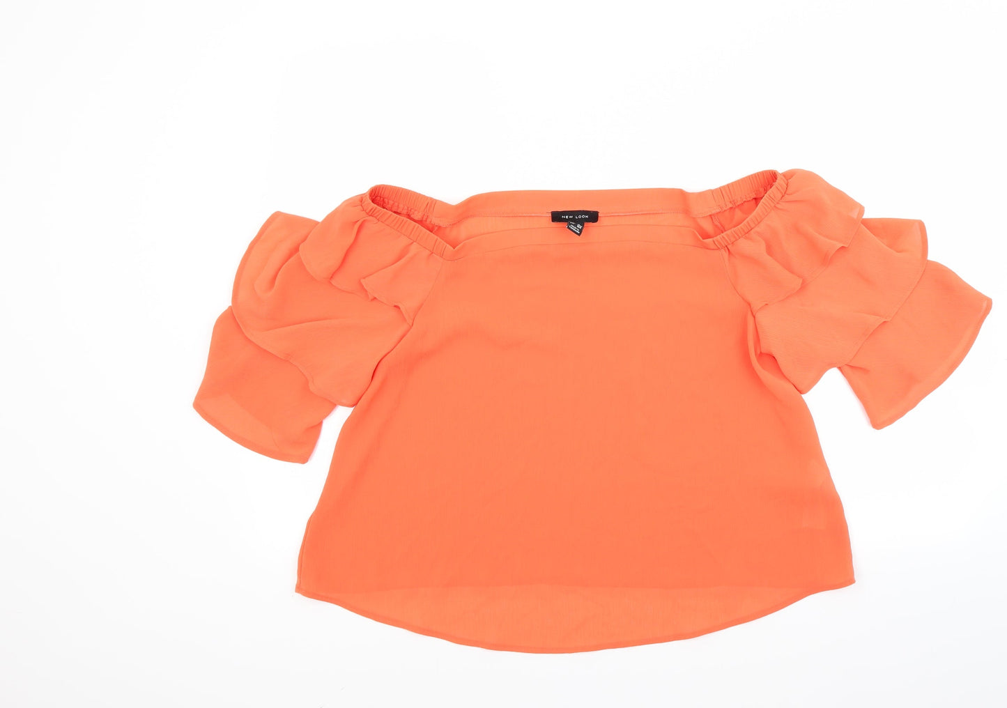 New Look Womens Orange   Basic Blouse Size 14