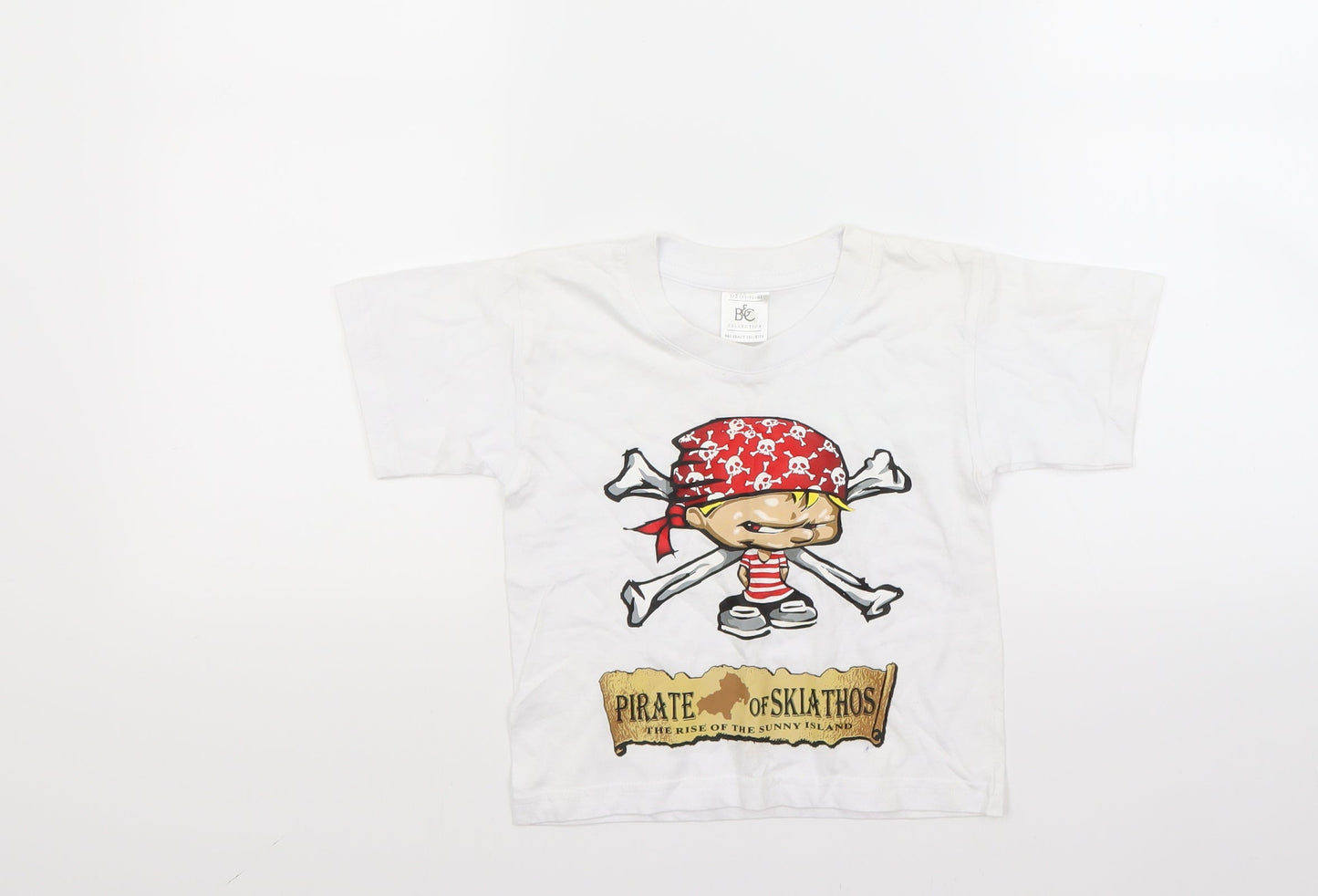 B&C Girls White   Basic T-Shirt Size 2 Years