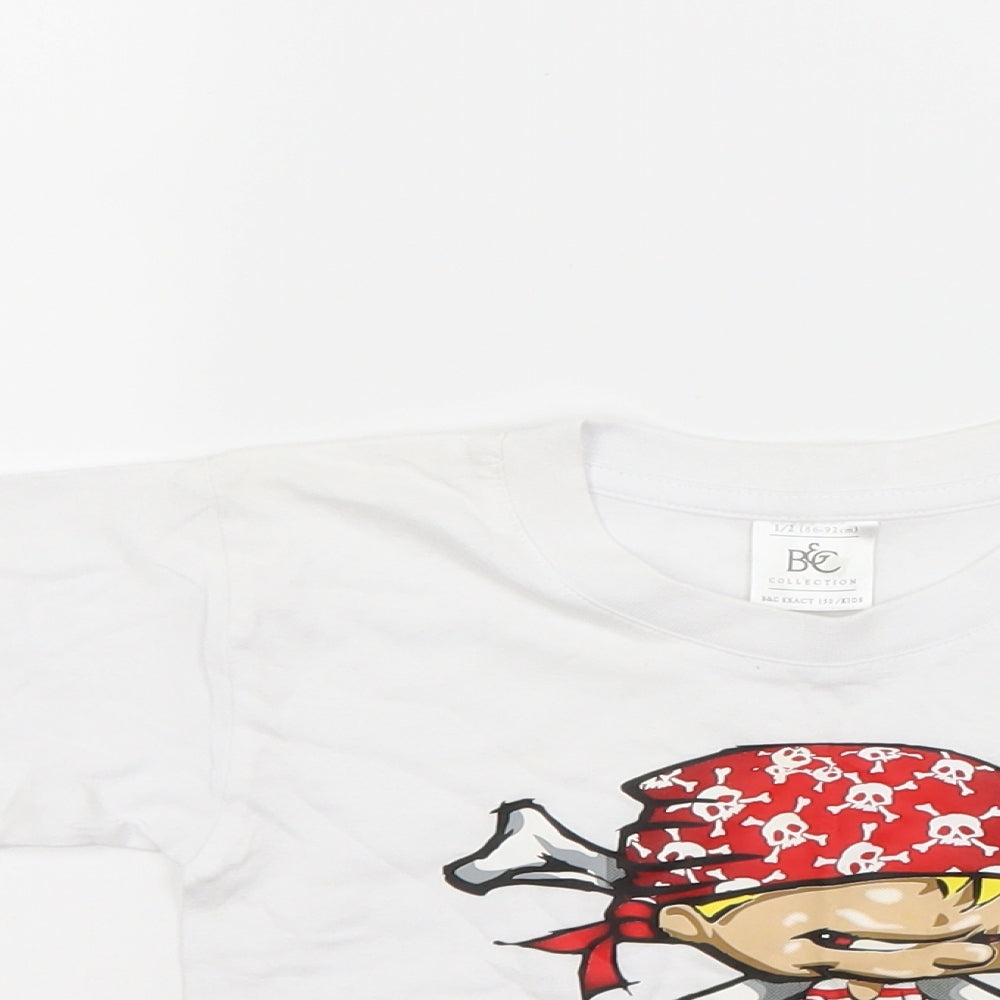 B&C Girls White   Basic T-Shirt Size 2 Years