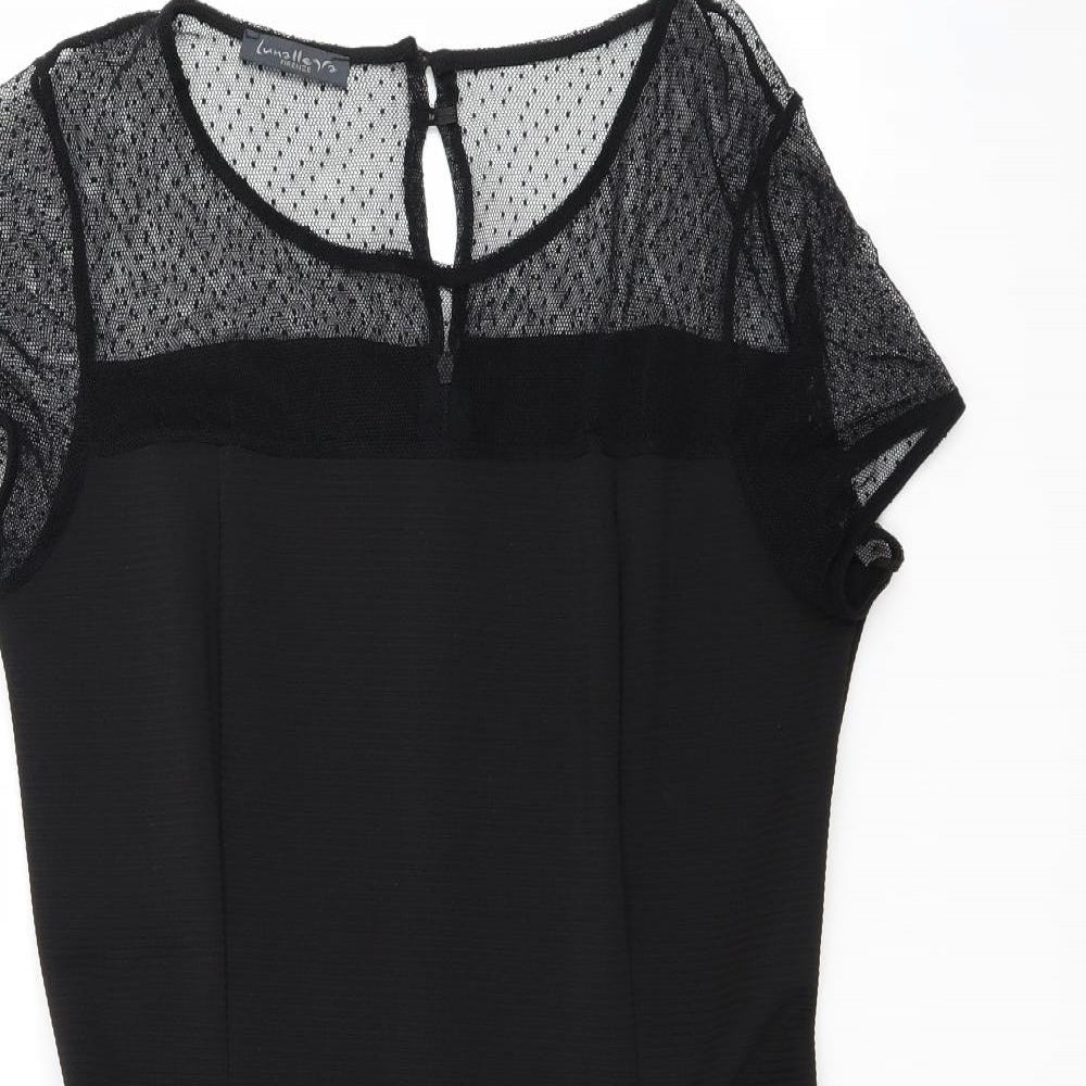 Lunalleva Womens Black   A-Line  Size L