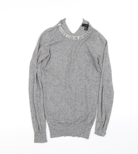 Atmosphere Womens Grey   Pullover Jumper Size 4