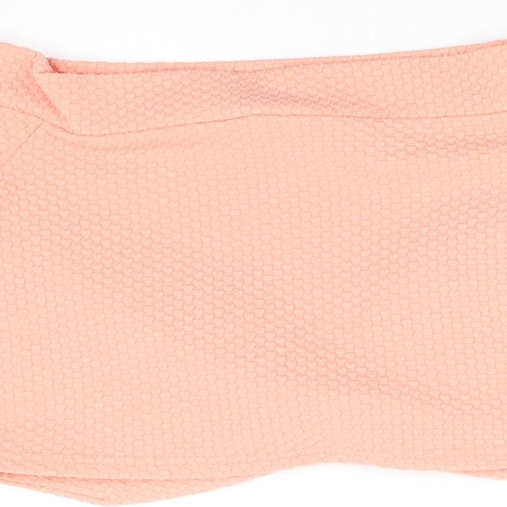 Miss Selfridge Womens Orange   Basic T-Shirt Size 8