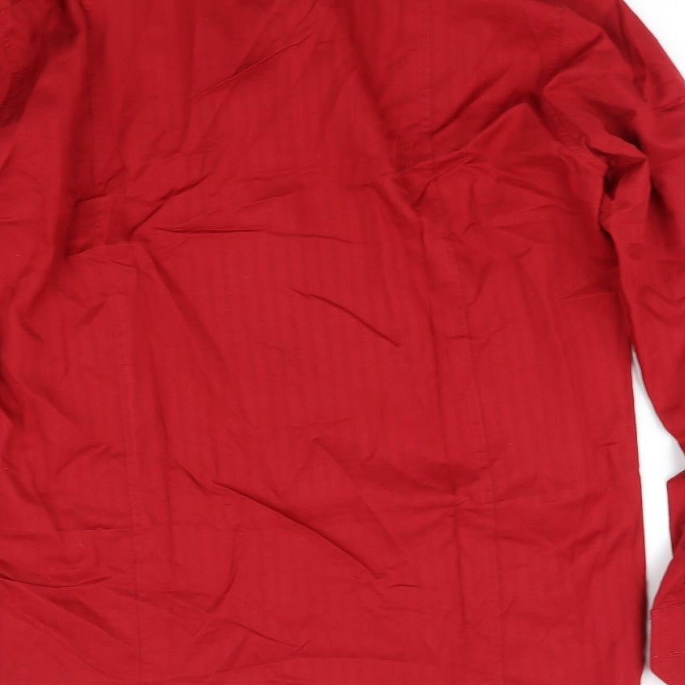 Iceman Mens Red    Button-Up Size L