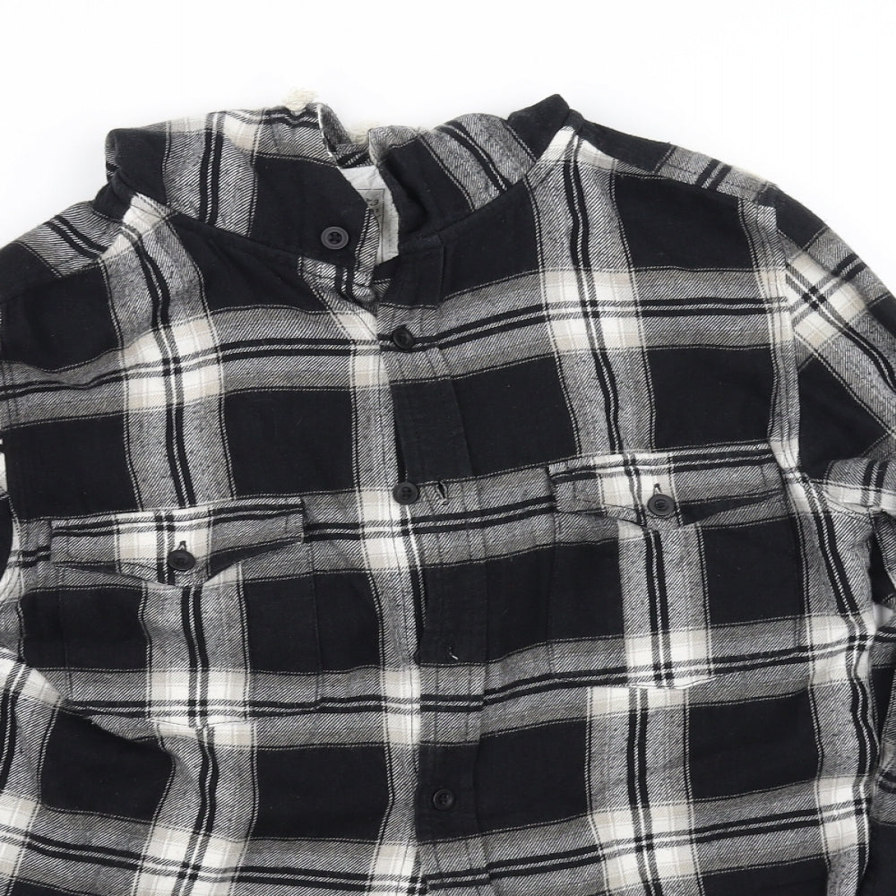 pre worn Womens Grey Check  Basic Blouse Size S