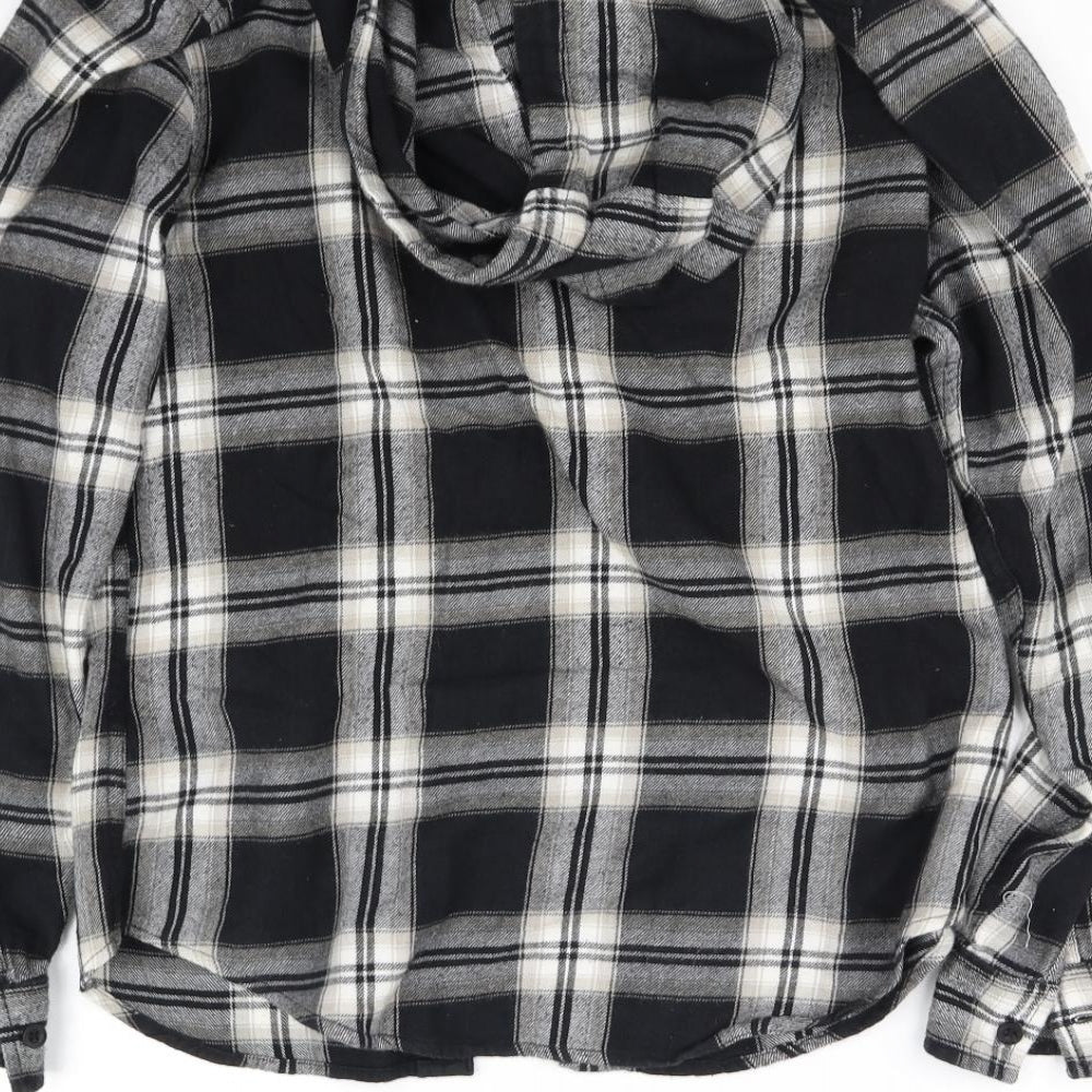pre worn Womens Grey Check  Basic Blouse Size S