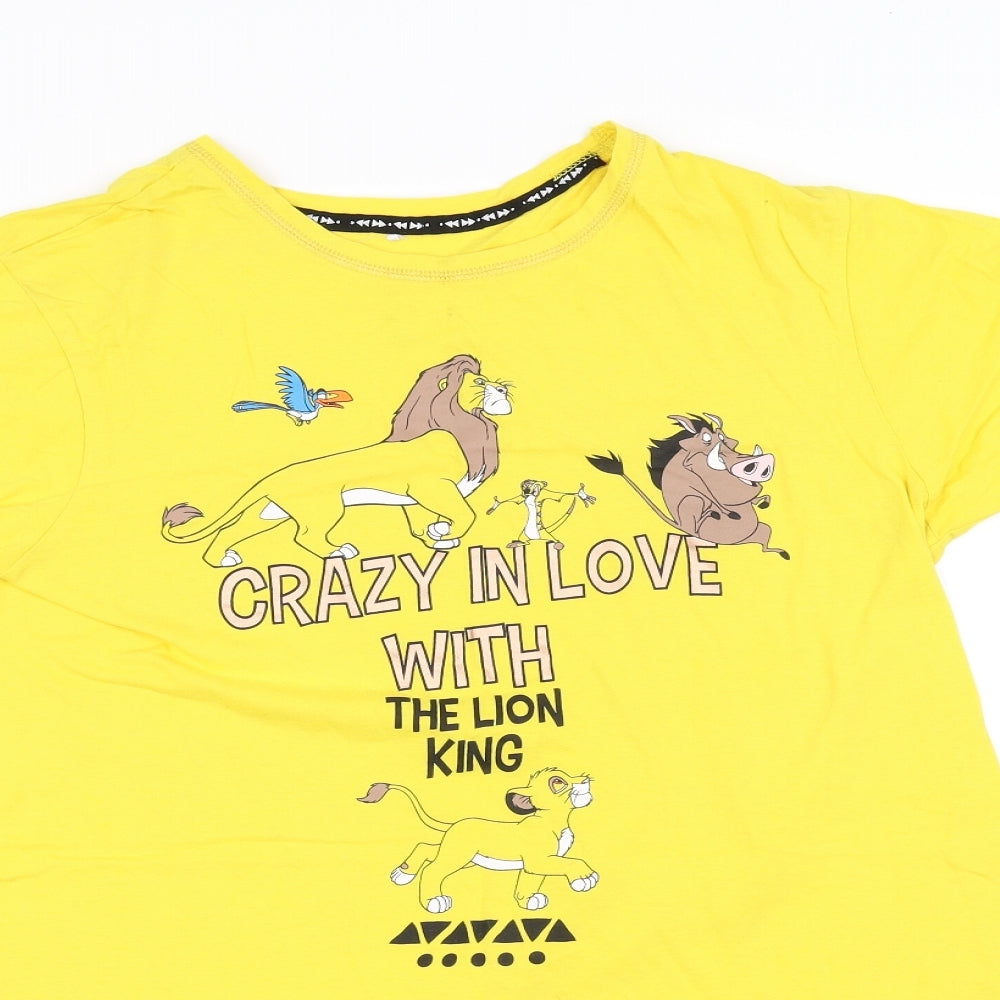 pre worn Womens Yellow   Basic T-Shirt Size XS