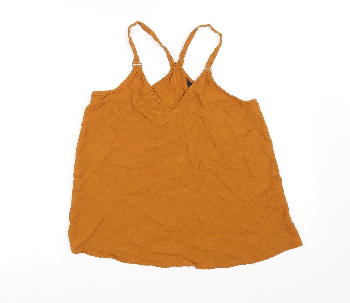 New Look Womens Orange   Basic Blouse Size 8