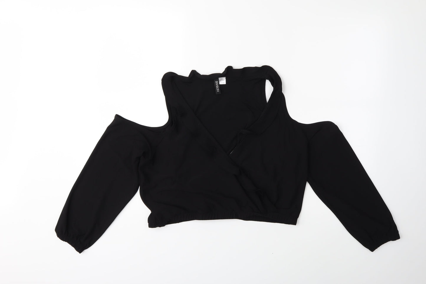 H&M Womens Black   Basic Blouse Size L