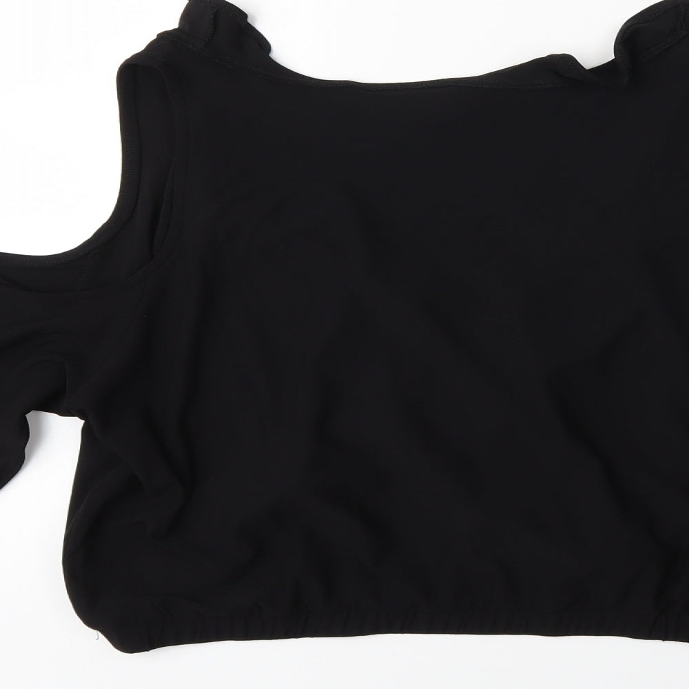 H&M Womens Black   Basic Blouse Size L