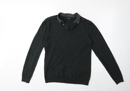 Front view of Next women’s green knit jumper, size M