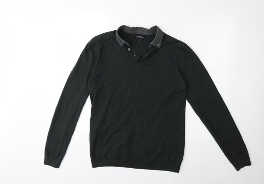 Front view of Next women’s green knit jumper, size M
