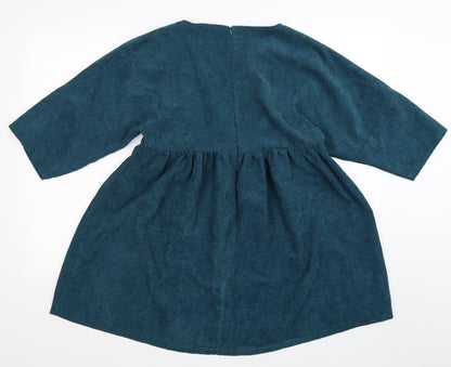 Back view of Missguided women’s blue fit & flare, size UK 6