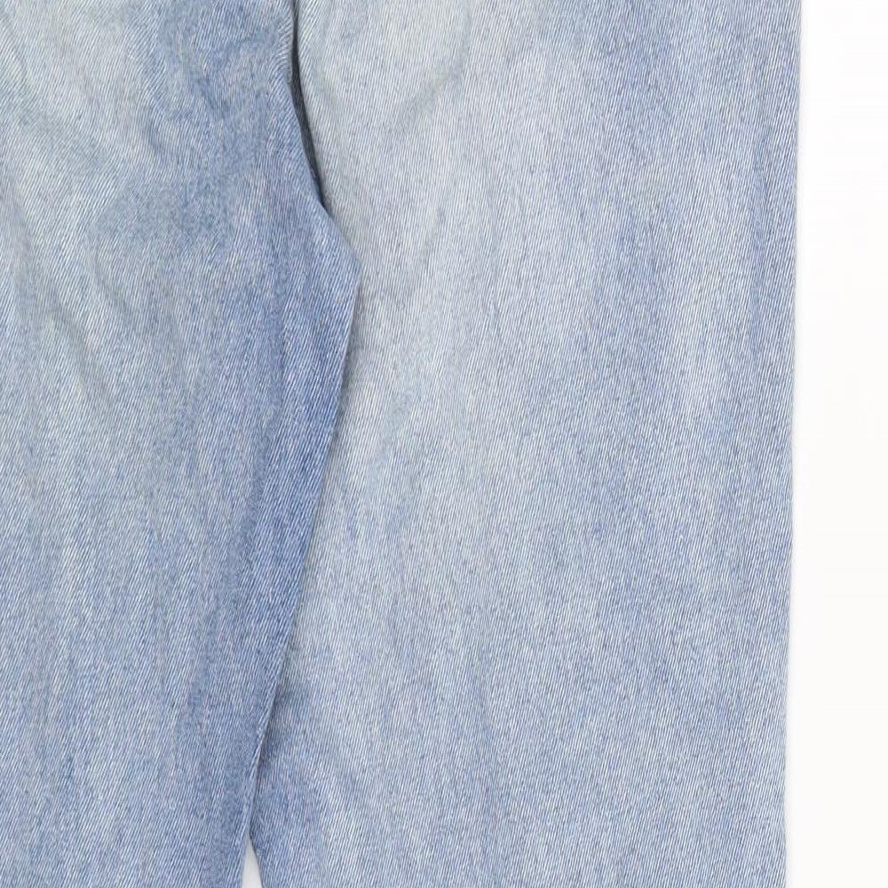 Missguided Womens Blue  Denim Mom Jeans Size 10 L28 in