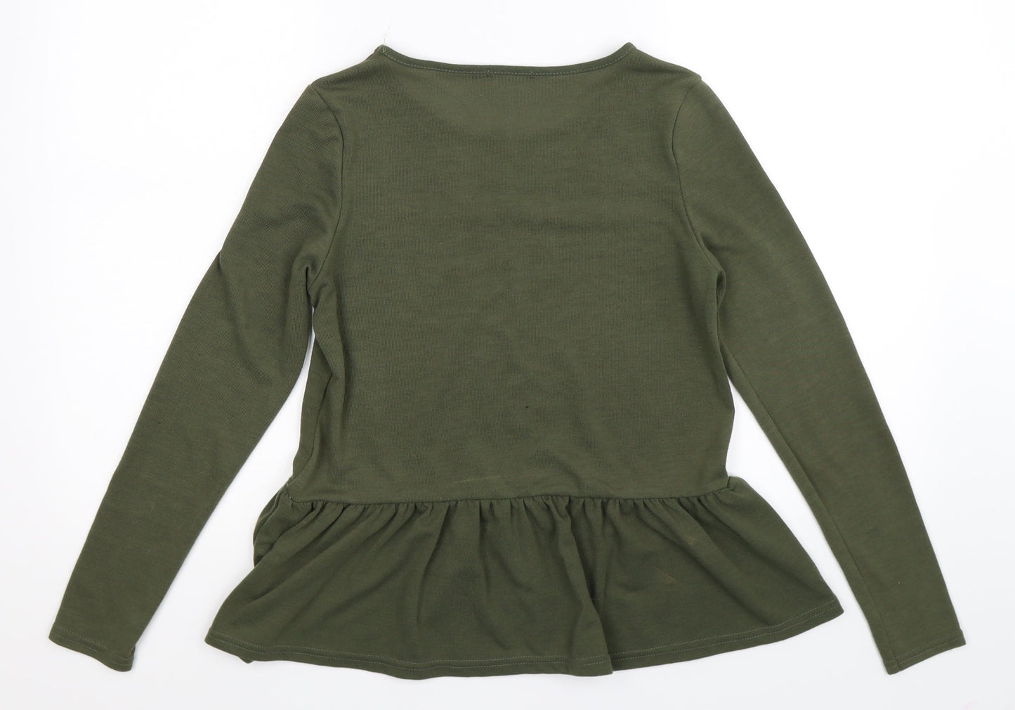 Boohoo Womens Green   Pullover Jumper Size 8
